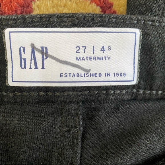 🆕 Gap Maternity Inset Panel True Skinny Jeans Black Size 4 - Picture 8 of 9